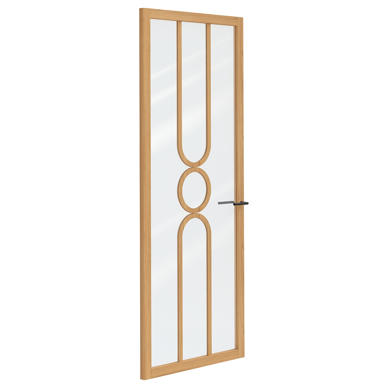 Binnendeur Skantrae SSL 14821 Blank Glas Natural Oak